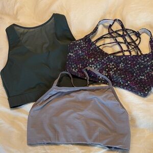3-Piece Women's Sports Bra Bundle
Lulu/prana/old navy